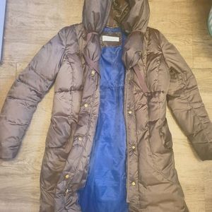 T TAHARI 3/4 length puffer jacket